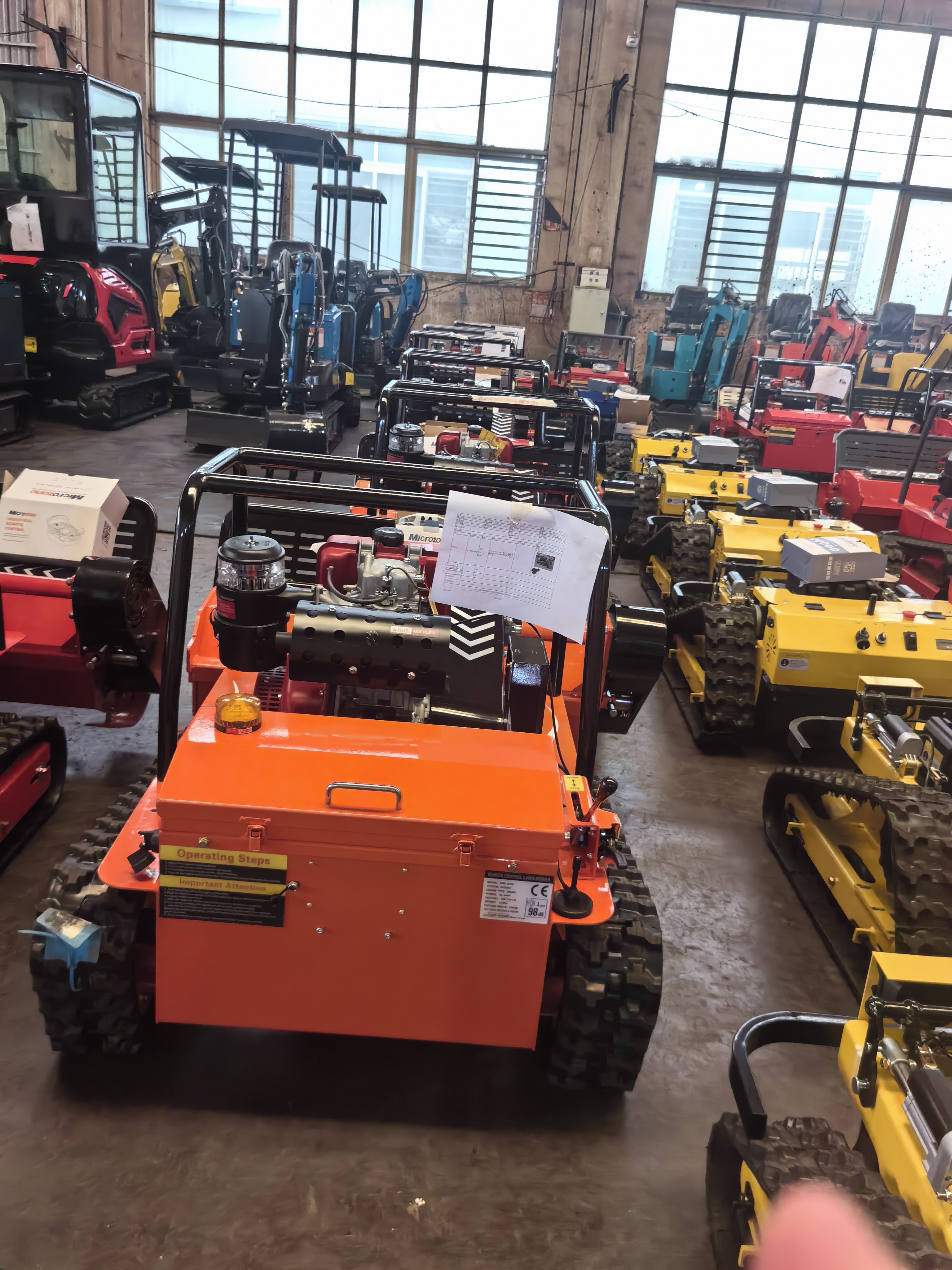 Remote-control mower preparation 5