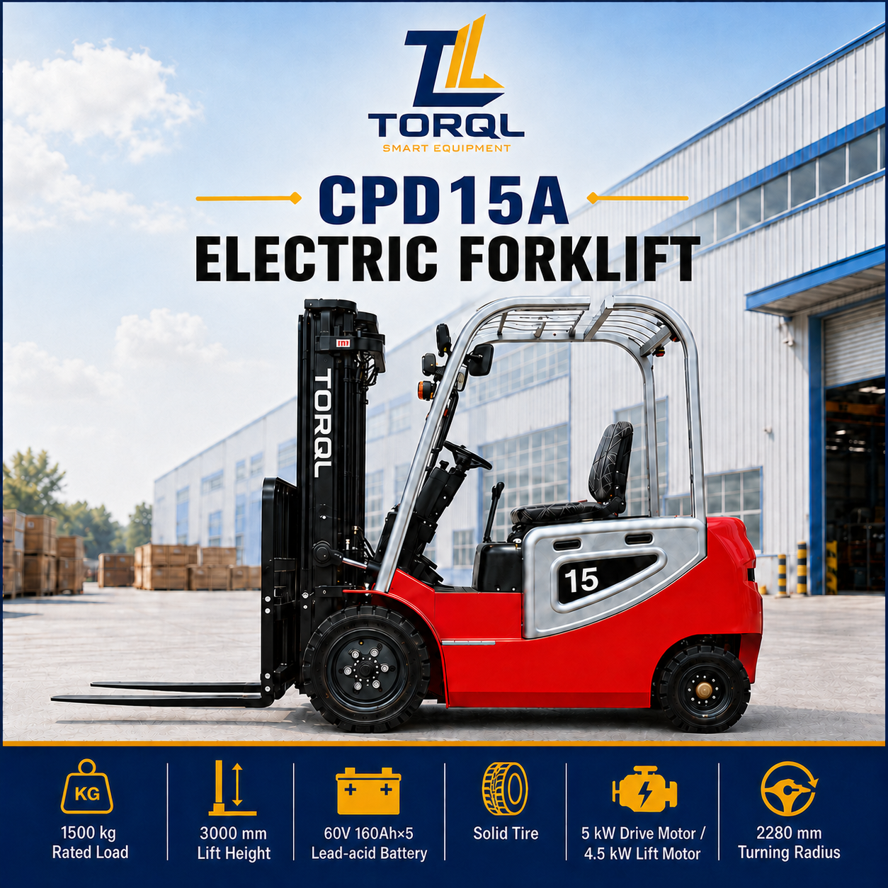 CPD15A Electric Forklift