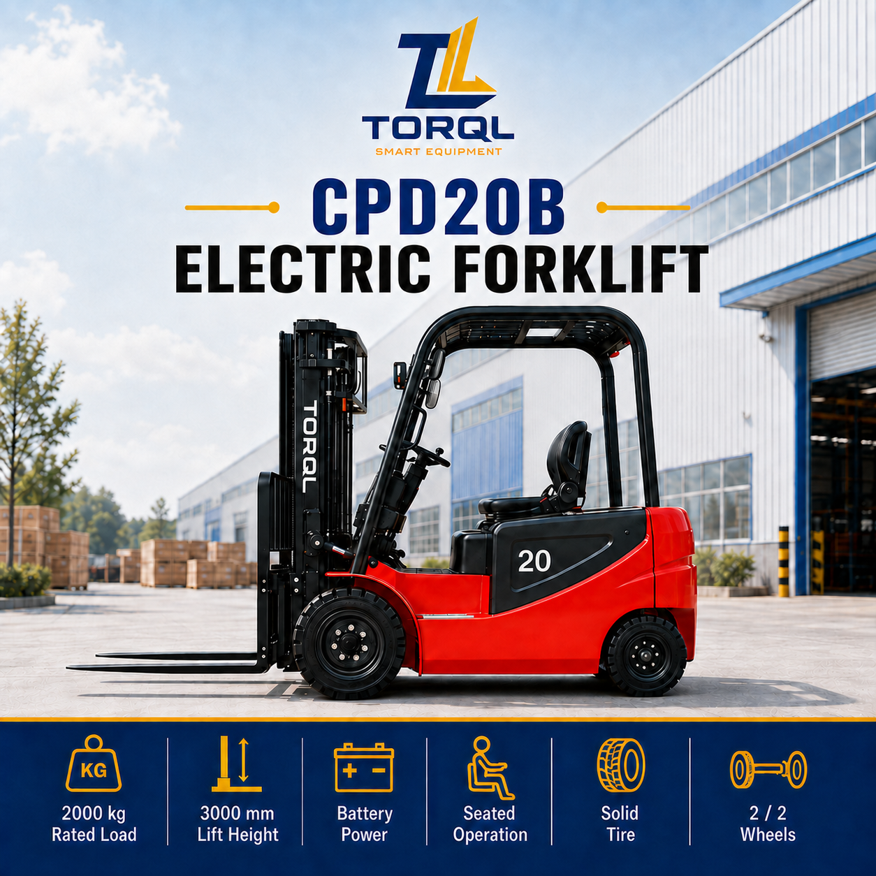 CPD20B Electric Forklift