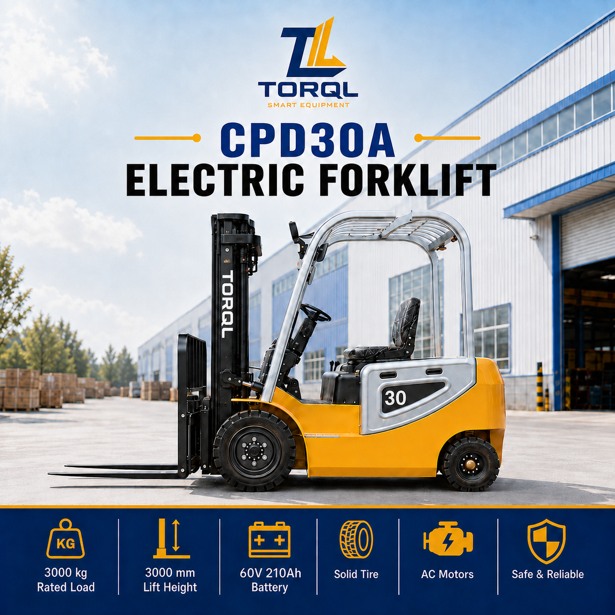CPD30A Electric Forklift