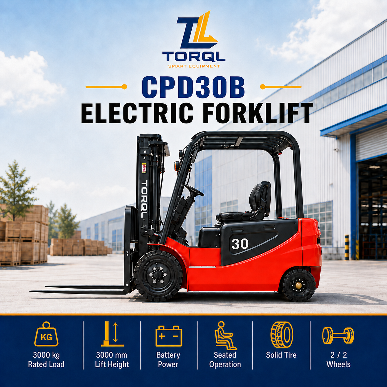 CPD30B Electric Forklift