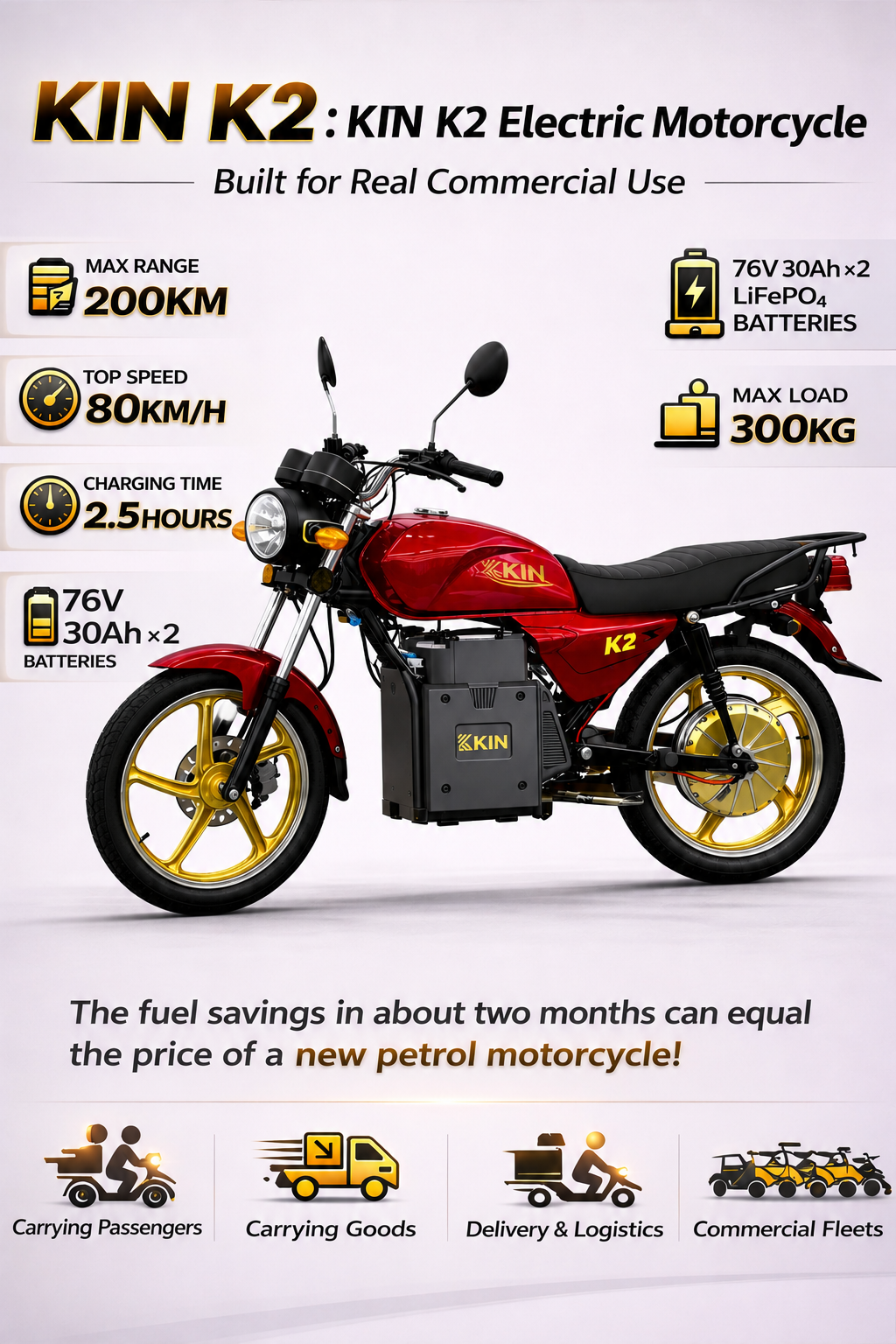 KIN K2 Electric Motorcycle