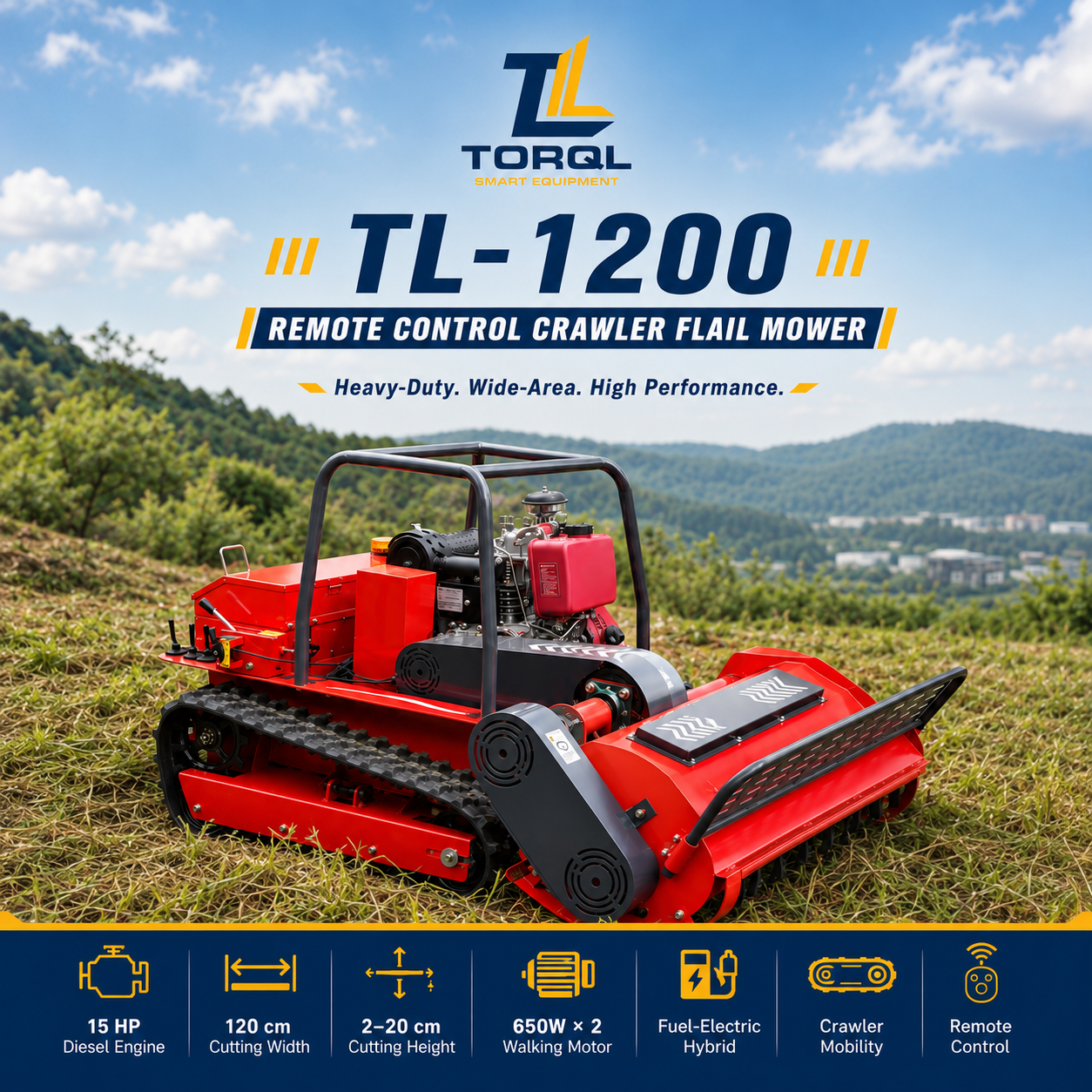 TL1200 Remote Control Mower