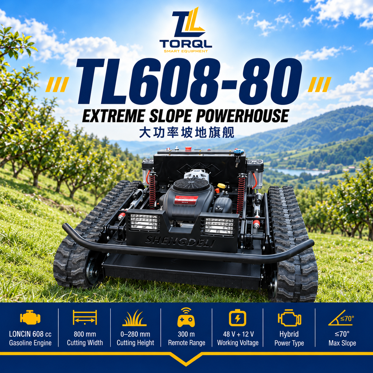 TL608-80 Remote Control Mower