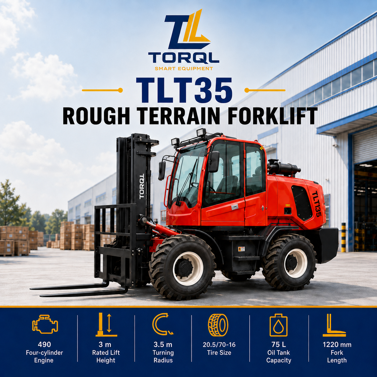 TLT35 Rough Terrain Forklift